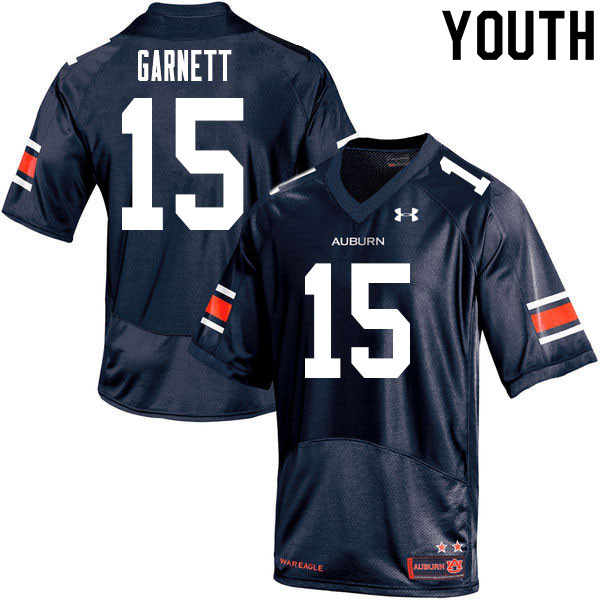 Youth Auburn Tigers #15 Chayil Garnett Navy 2020 College Stitched Football Jersey